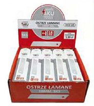OSTRZA ŁAMANE 18MM STAL SK5 -10 SZT
