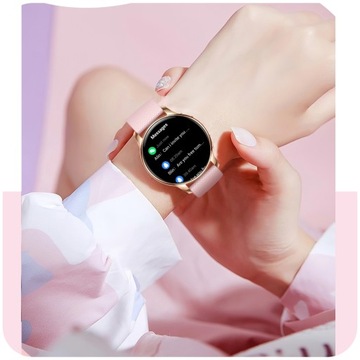 SMARTWATCH ZEGAREK DAMSKI POLSKIE MENU ROZMOWY POWIADOMIENIA DLA KOBIETY PL