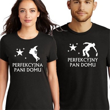 Koszulki dla Par Prezent Perfekcyjna Pani Domu S