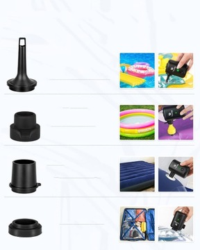 Elektryczna Pompka Materaca Pontonu Basenu 3000mAh