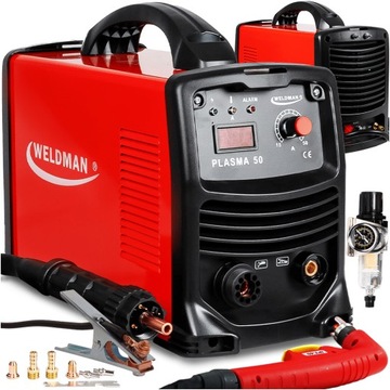 Plazma PRZECINARKA Plazmowa WELDMAN 50A PLASMA HF 22mm CUTTER do blach 230V