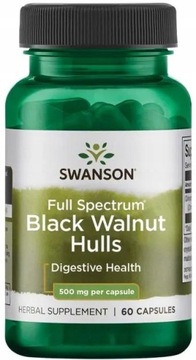 SWANSON BLACK WALNUT HULLS 500mg 60k CZARNY ORZECH