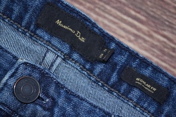 MASSIMO DUTTI REGULAR FIT MĘSKIE SPODNIE STRETCH JEANS 32/32