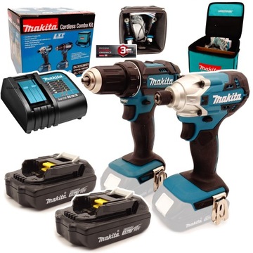 Zestaw elektronarzędzi MAKITA DLX2339SY 2x1,5ah DDF482 DTD156 18V LXT Combo