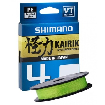 Shimano - Plecionka Kairiki 4, 0,060mm 150m 4,4kg Mantis Green