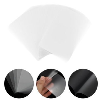 ПРОЗРАЧНЫЕ КАРМАНЫ ЛАМИНИРУЮЩАЯ ВОДОНЕПРОНИЦАЕМАЯ ПЛЕНКА 200ШТ.