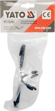 ЗАЩИТНЫЕ ОЧКИ YATO ANTI-SPLAY, ПРОЗРАЧНЫЕ