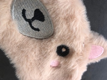 МАСКА ДЛЯ ВЕК ДЛЯ РАССЛАБЛЕНИЯ СНА мишка бежевый OLDMAN PLUSH