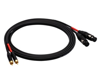 Kabel Audio Red's 2x RCA cinch / 2x XLR F 0,5m