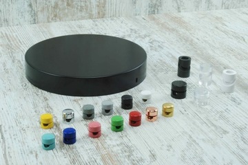 duża czarna rozeta 20cm Podsufitka do lampy DIY bez otworów pająk loft