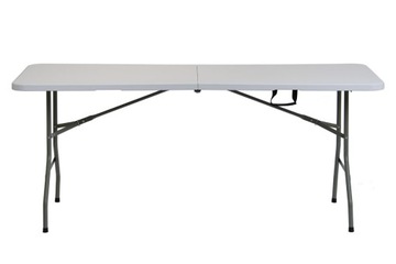 СКЛАДНОЙ САДОВЫЙ СТОЛИК ДЛЯ КЕЙТЕРИНГА 180x74см белый ECO PREMIUM
