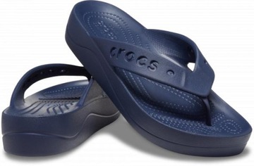 Damskie Lekkie Japonki Klapki Crocs Baya 208395 Platform Flip 37-38
