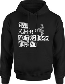 PREZENT DLA MOTOCYKLISTY BLUZA CROSS ENDURO ROZM S MĘSKA Z KAPTUREM DRESOWA