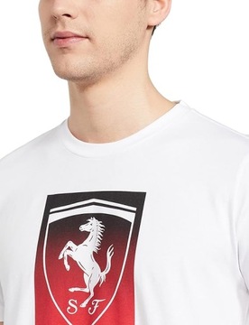 PUMA KOSZULKA BAWEŁNIANA M FERRARI RACE BIG SHIELD TEE 531467 05 R. XL