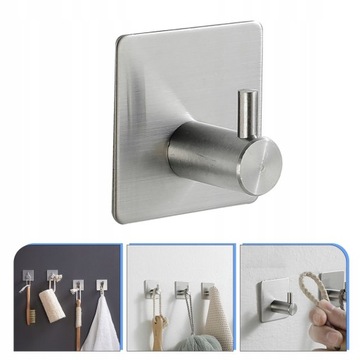 Metal Hangers Stainless Steel Hook Jacket 4 Pcs