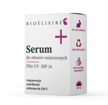 Bioelixire Serum do włosów zniszczonych SPF16 20ml