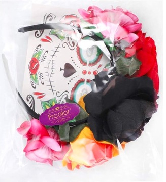 Повязка на голову цветы татуировки 3 шт разноцветный череп Хэллоуин