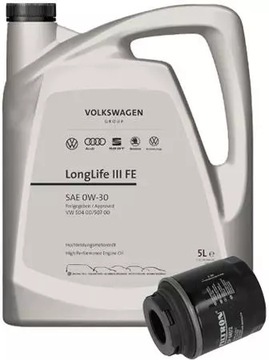 OE VAG LONGLIFE III FE 0W30 5L+FILTR OLEJU OP641/2