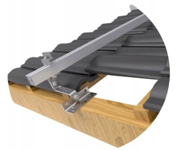 ЧЕРНЫЙ МОНТАЖНЫЙ ПРОФИЛЬ 40x40 120 см РЕЙКА для фотогальванических панелей Черные фотоэлектрические панели