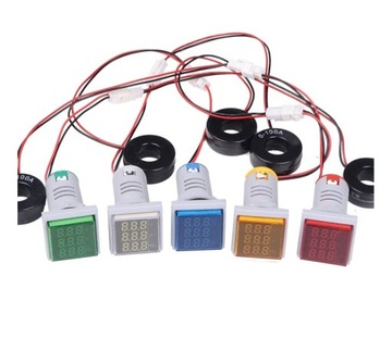 ИНДИКАТОР 220 В 230 В вольтметр амперметр Гц измеритель напряжения 3в1 светодиод