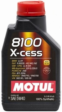 MOTUL 8100 X-CESS ENGINE OIL 5W40 1л A3/B4 502.00 505.00 RN0710