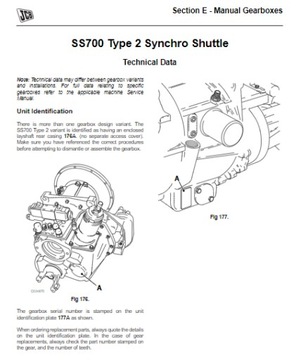 JCB Руководство по техническому обслуживанию коробок передач