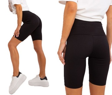 LEGGINSY Leginsy Getry PRĄŻEK prążkowane KOLARKI Kolarka KRYJĄCE FIT S/M