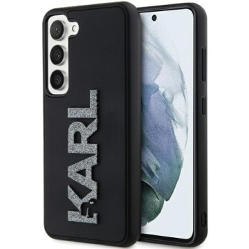 Pouzdro pro Samsung Galaxy S23 Karl Lagerfeld 3D Glitter Logo černé