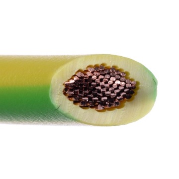 Przewód żółto-zielony kabel linka LgY 1x6 mm - 1m