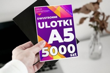 5000 шт. ЛИСТОВ А5 + БЕСПЛАТНЫЙ ДИЗАЙН | ДВУСТОРОННИЙ, мел 130г | БРОШЮРА А5