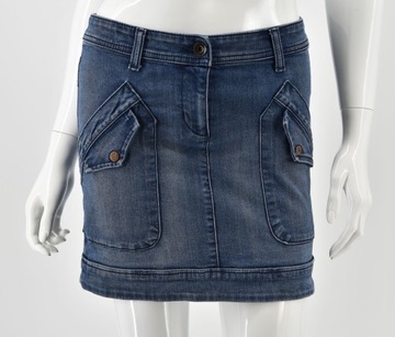 ARMANI JEANS spódnica jeansowa mini niebieska 34