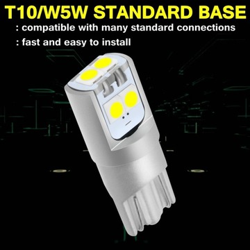 2 шт. новые T10 W5W супер яркие высококачественные светодиодные клиновые парковочные лампы для автомобиля