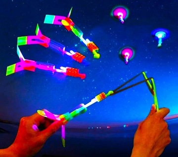 ОДИНОЧНАЯ ИГРУШКА С КОЛЕСОМ ЛЕТАЮЩАЯ СТРЕЛКА СВЕТЯЩАЯСЯ ПОДАРОЧНАЯ СВЕТОДИОДНАЯ ИГРУШКА