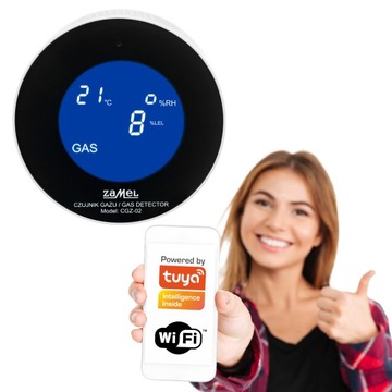 Czujnik gazu ziemnego i LPG CGZ-02 WiFi TUYA Gardi