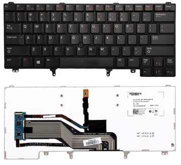 Klawiatura DELL LATITUDE E5320 E5420 E5430 . E6220 E6320 E6330 LED US