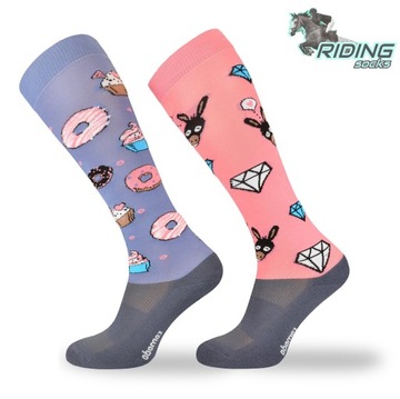 Комплект носков для верховой езды по колено.