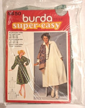 BURDA 9650 wykroje vintage archiwalne unikatowe