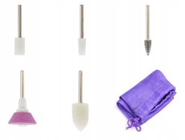 Mini frezarka paznokci manicure na baterie frezy