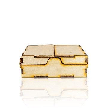 ДЕРЕВЯННАЯ СКЛАДНАЯ КОРОБКА ДЛЯ КОСТЕЙ 11Х11Х3 СМ