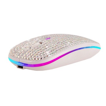 Mysz bezprzewodowa Bluetooth 5..4G Mysz srebrna