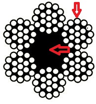 Трос стальной для лебедки 8мм крюк 30м