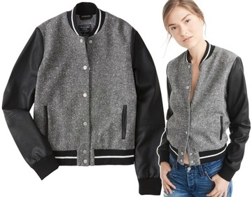 ABERCROMBIE Hollister Kurtka Bomber Bejsbolówka M