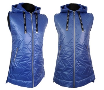 АСИММЕТРИЧНЫЙ ДЛИННЫЙ СТЕГАНЫЙ ЖИЛЕТ XXXL 52 54