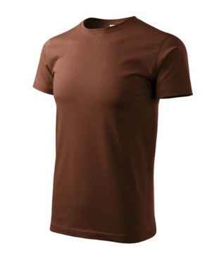 Wzmocniona Koszulka męska T-shirt bawełna bez szwów bocznych BASIC 3XL