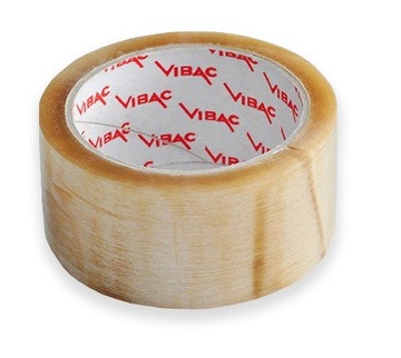 Taśma pakowa KAUCZUK Vibac przezroczysta MOCNA szer. 48 mm dł. 60 m 18szt.