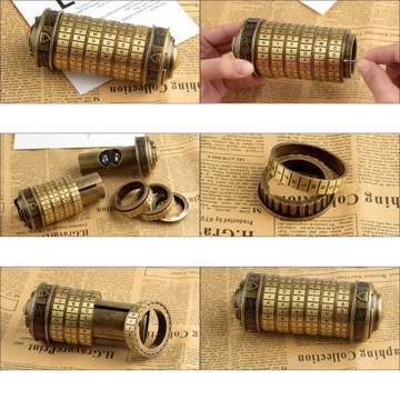 Мини-замок-криптекс с кодом да Винчи и алфавитом, подарок