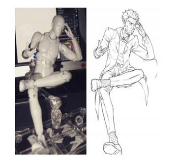 BODY KUN эскизный манекен для обучения рисованию