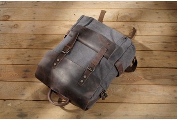 Рюкзак для ноутбука 15.6 винтажный коричневый кожаный