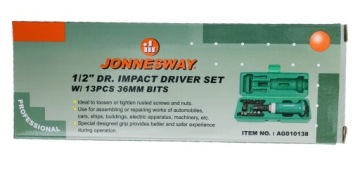 JONNESWAY Ударная отвертка + биты