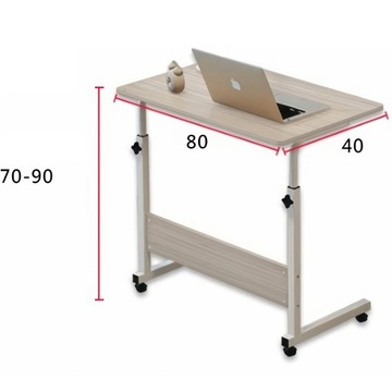 Mobilne Biurko MetroForge Stolik Pod Laptop Tablet Duże Stabilny 80x40cm